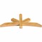 Ekena Millwork Alberta Rough Sawn Timber Gable Bracket, Western Red Cedar, 60"W x 25"H x 4"D x 4"F, 10/12 Pitch GBW060X25X0404ALB00RWR - alternate 4